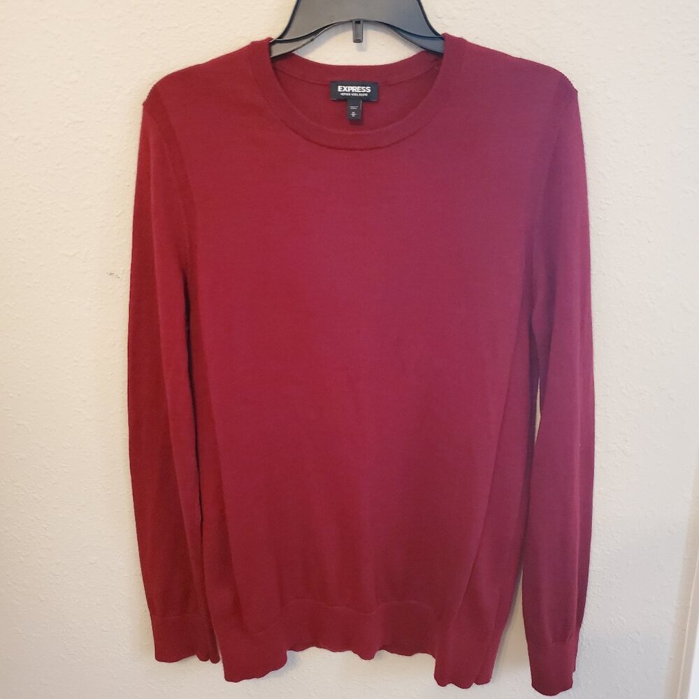 Express Merino Wool Blend crew neck Men's sweeter Size M.